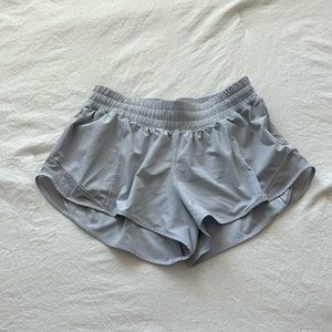 lavender/periwinkle lululemon hotty hot shorts